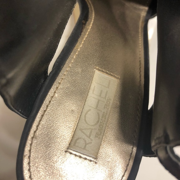 RACHEL Rachel Roy Lyani Wedges Black and Tan 7 - Picture 7 of 8